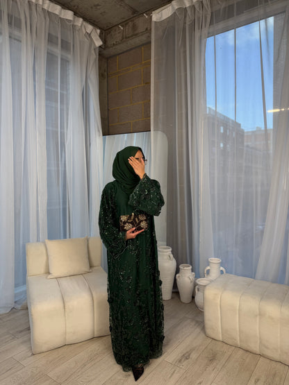 Zyra - Embellished Oversized Closed Abaya