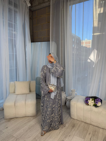 Zyra - Embellished Oversized Closed Abaya