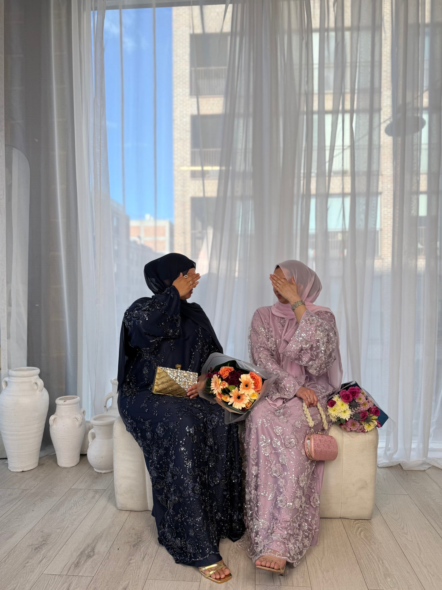 Zyra - Embellished Oversized Closed Abaya