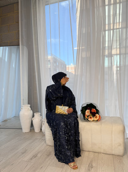 Zyra - Embellished Oversized Closed Abaya