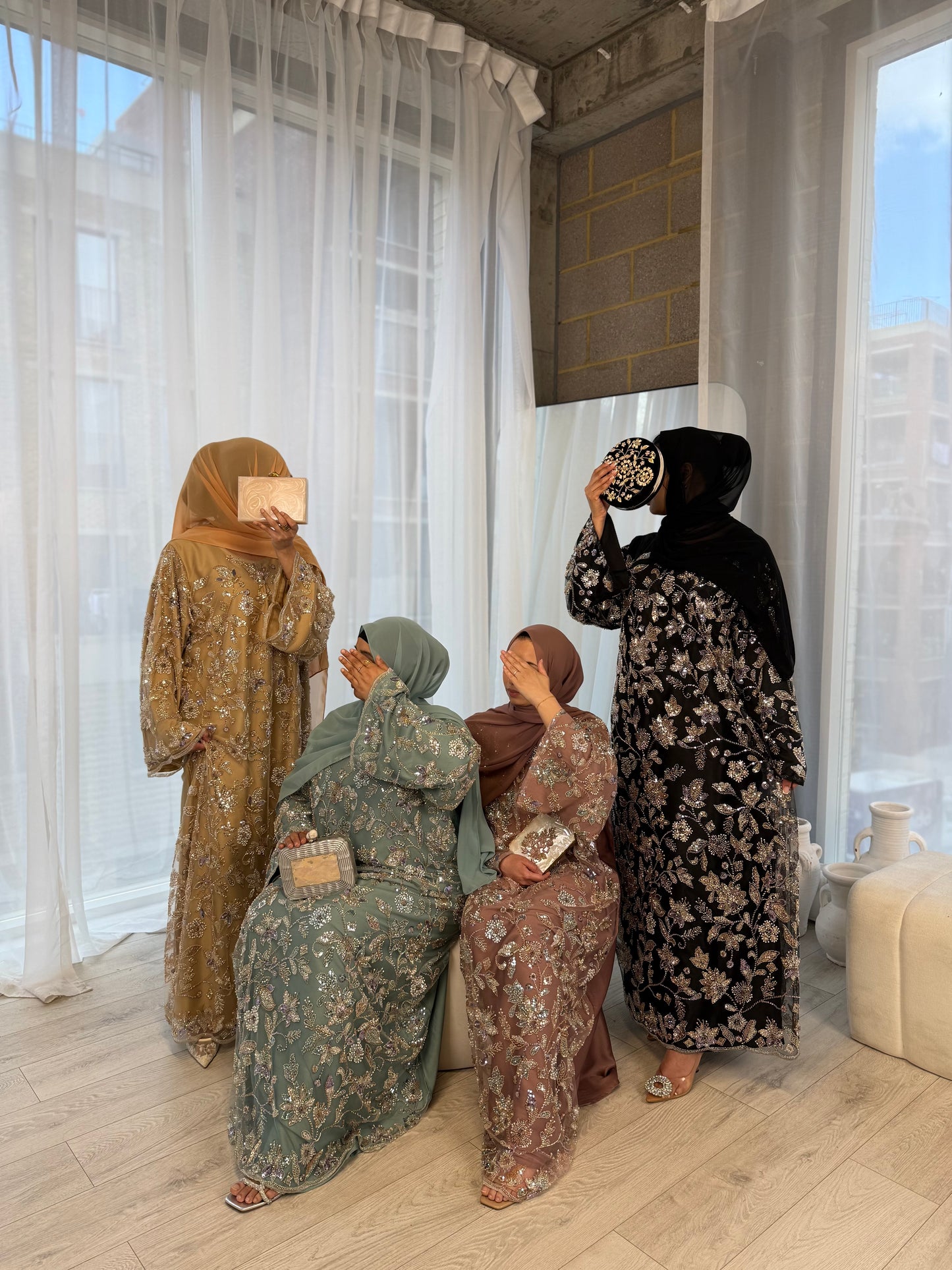 Lamisa - Embellished Oversized Closed Abaya