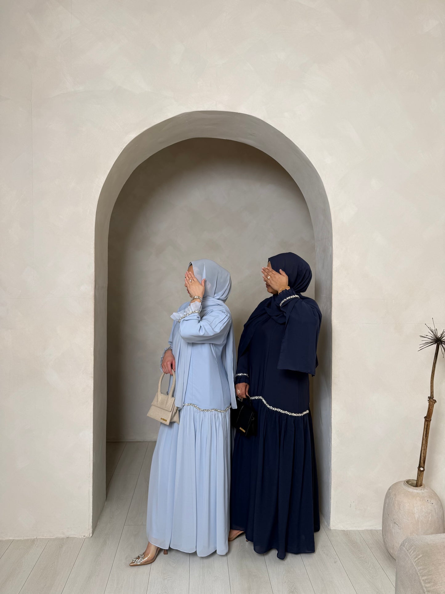 Sofiana - Pleated Oversized Dress (Baby Blue)