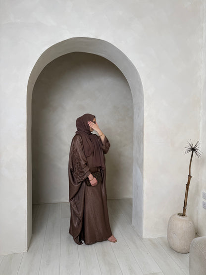Alaya - Embellished Kaftan (Mocha)