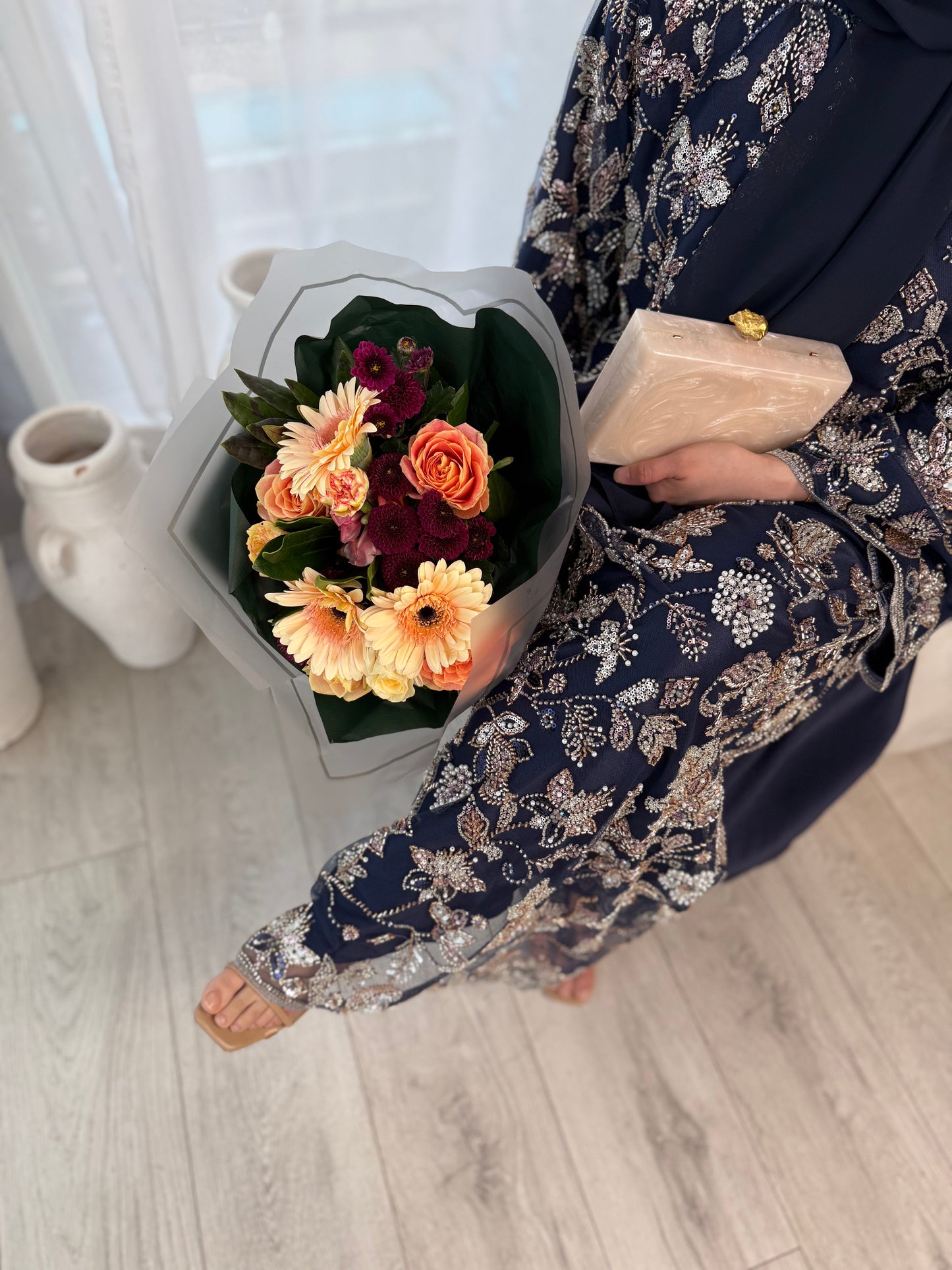 Lamisa - Embellished Oversized Closed Abaya