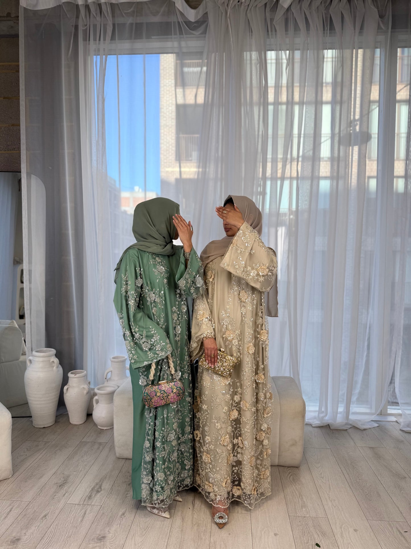 Zyra - Embellished Oversized Closed Abaya