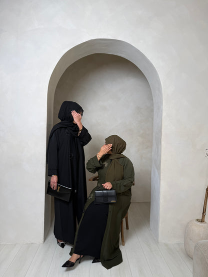 Mira - Embellished Abaya (Black)