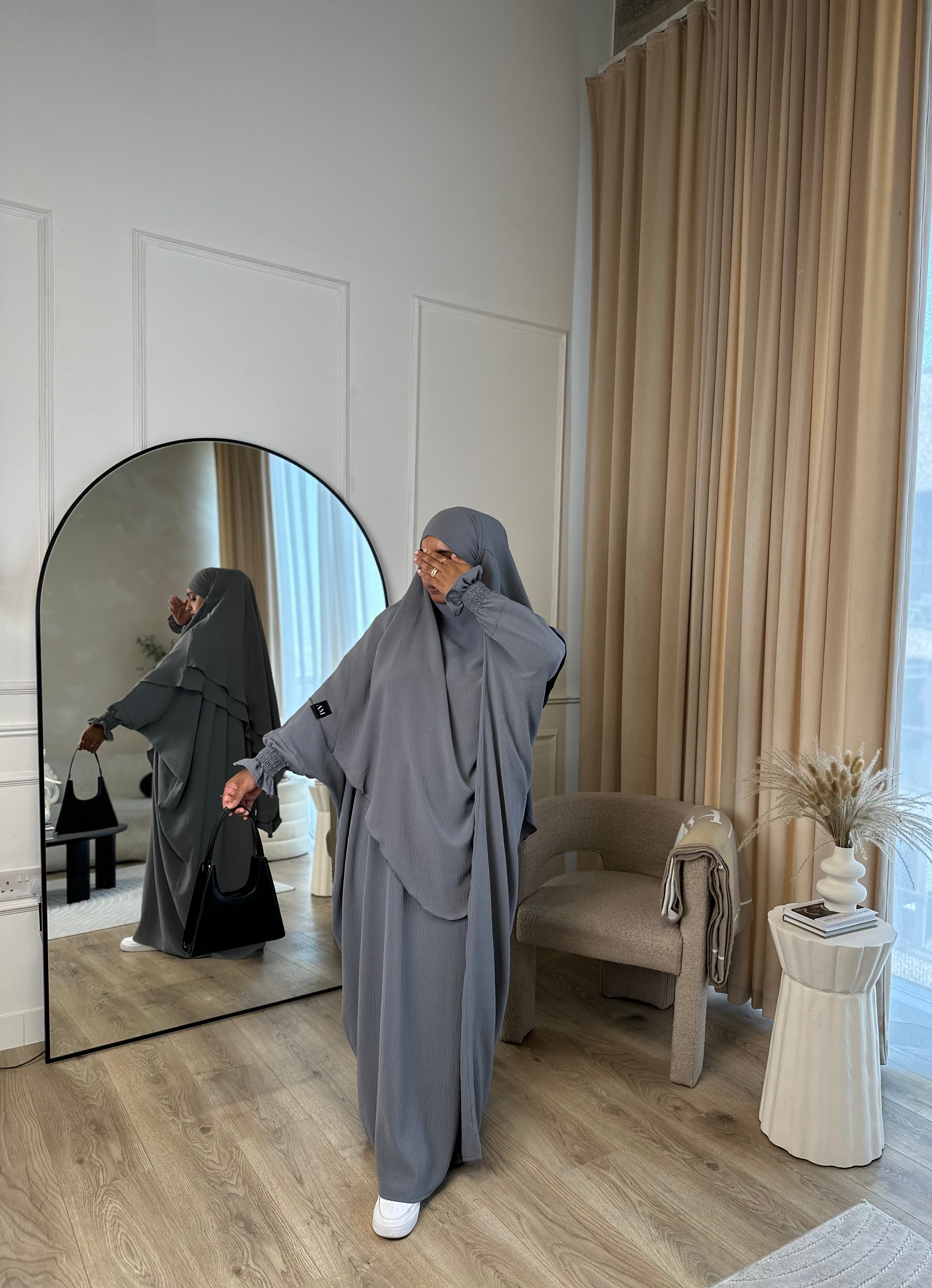Abaya double layer deals