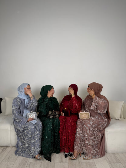 Zyra - Embellished Oversized Closed Abaya