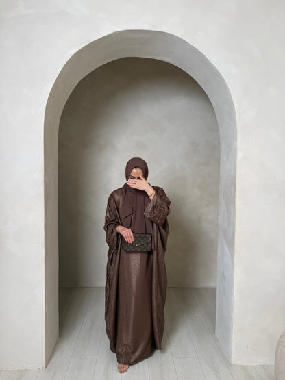 Alaya - Embellished Kaftan (Mocha)