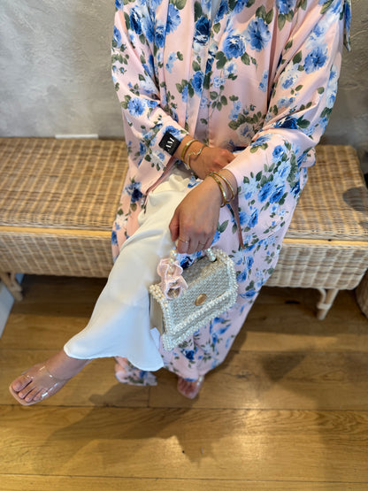 Lamia - Floral abaya (Pink)