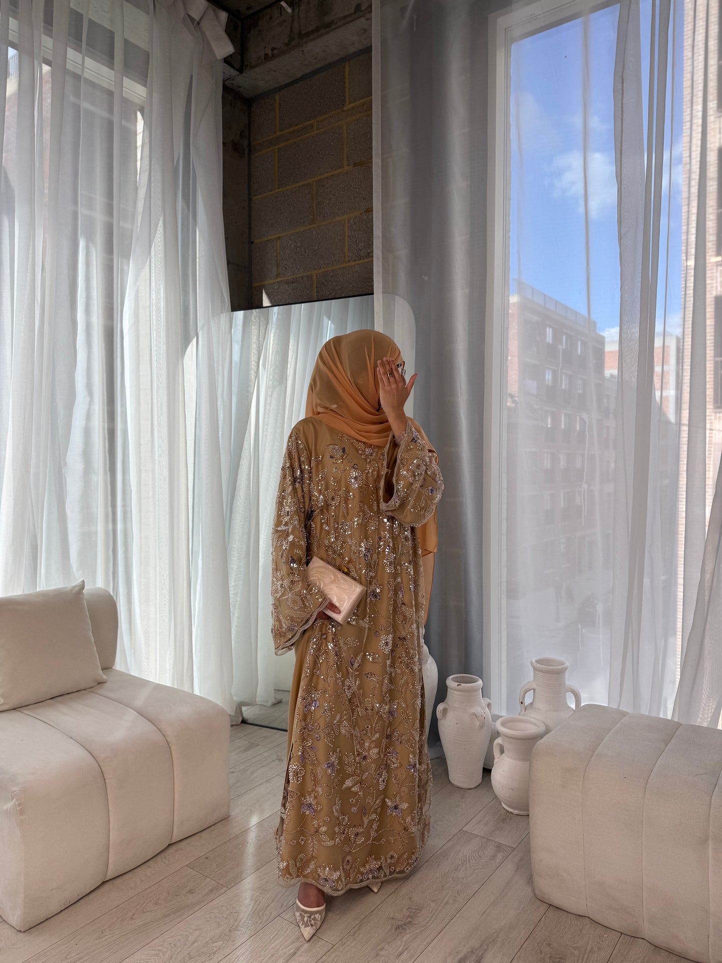 Lamisa - Embellished Oversized Closed Abaya
