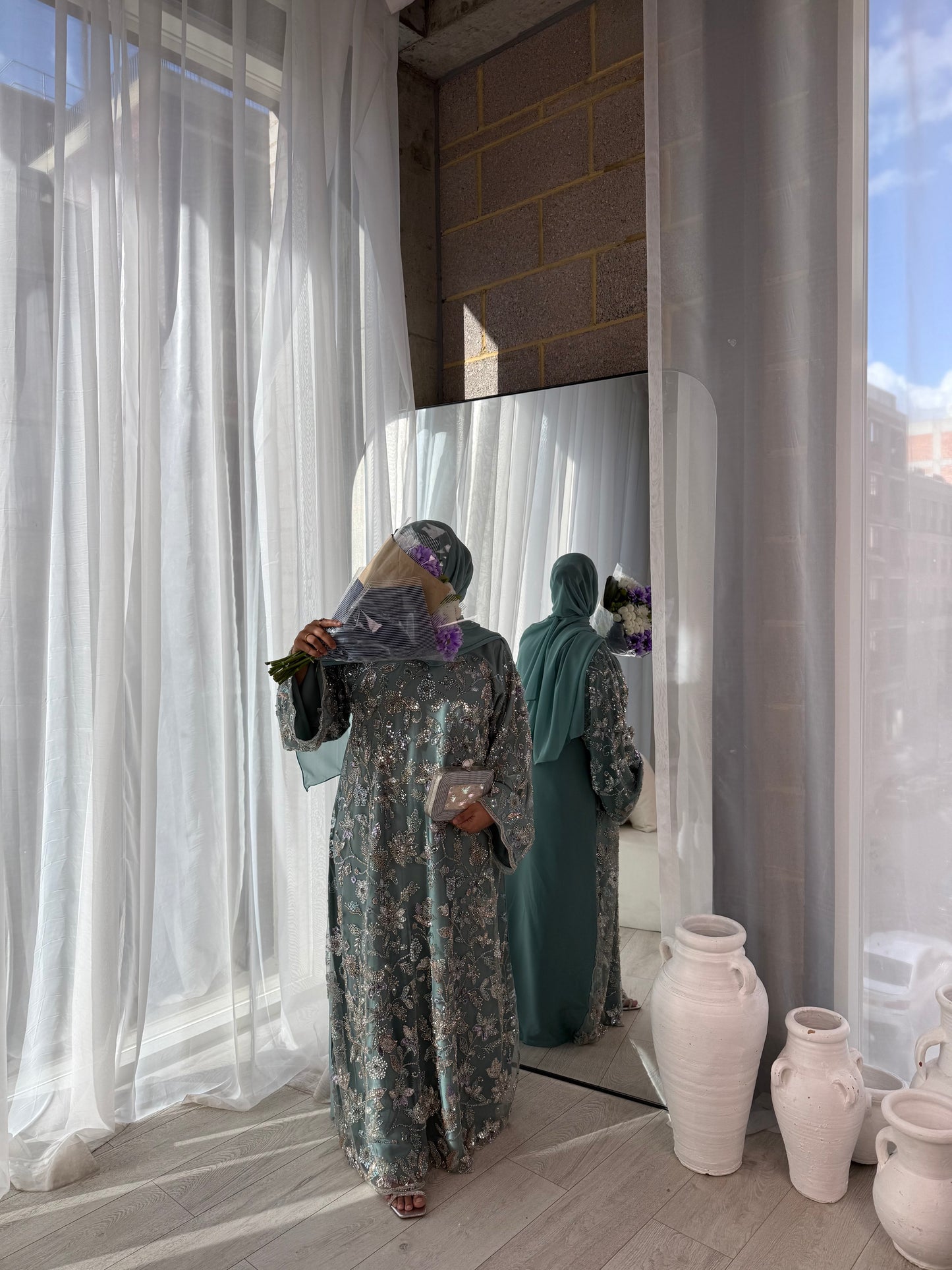 Lamisa - Embellished Oversized Closed Abaya