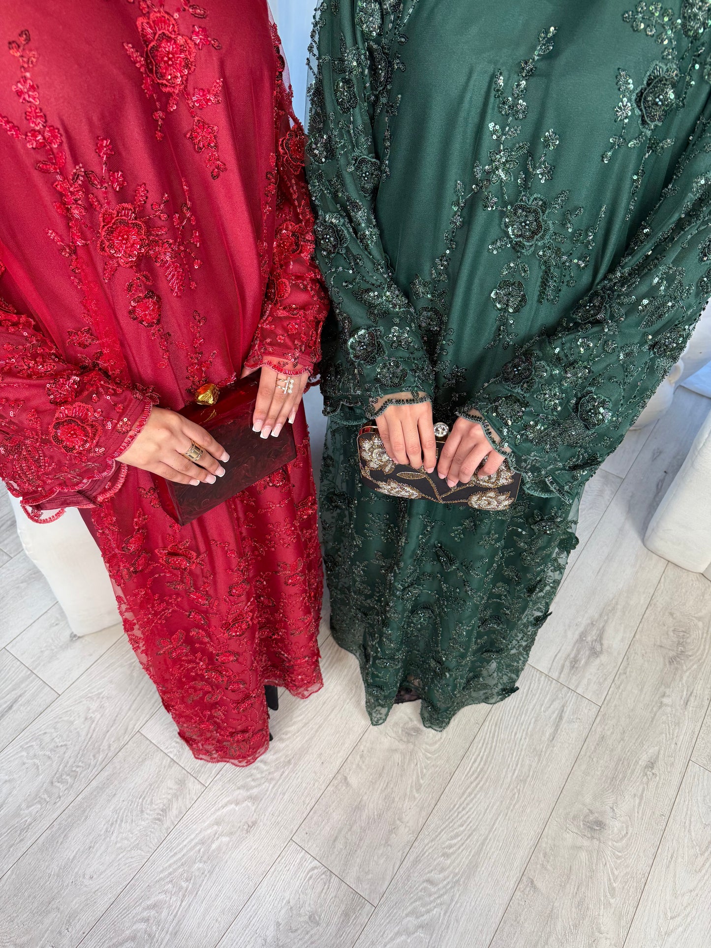 Zyra - Embellished Oversized Closed Abaya