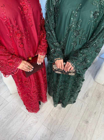 Zyra - Embellished Oversized Closed Abaya