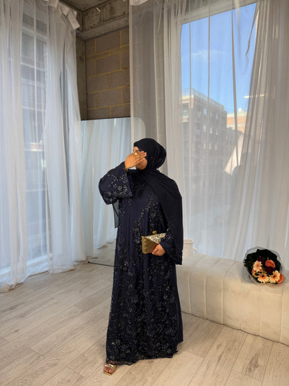 Zyra - Embellished Oversized Closed Abaya