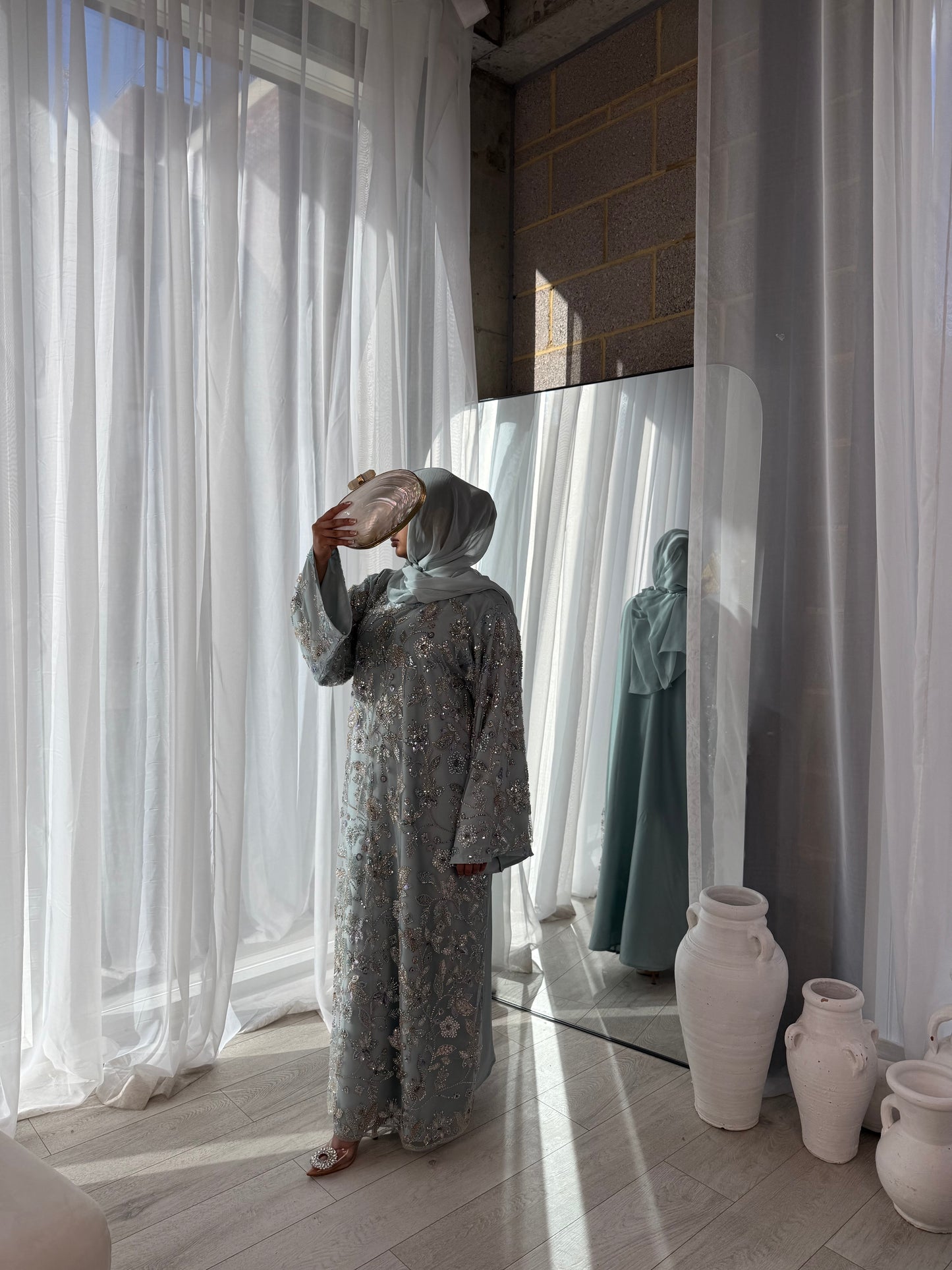 Lamisa - Embellished Oversized Closed Abaya