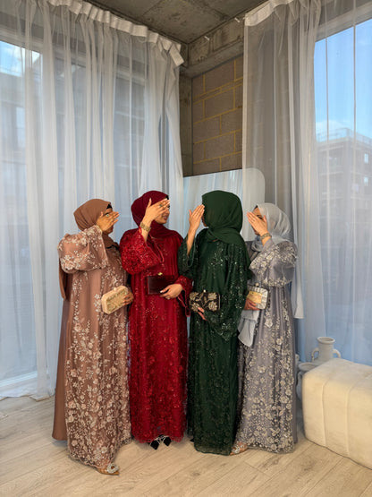 Zyra - Embellished Oversized Closed Abaya