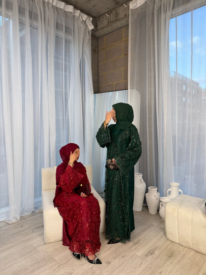 Zyra - Embellished Oversized Closed Abaya