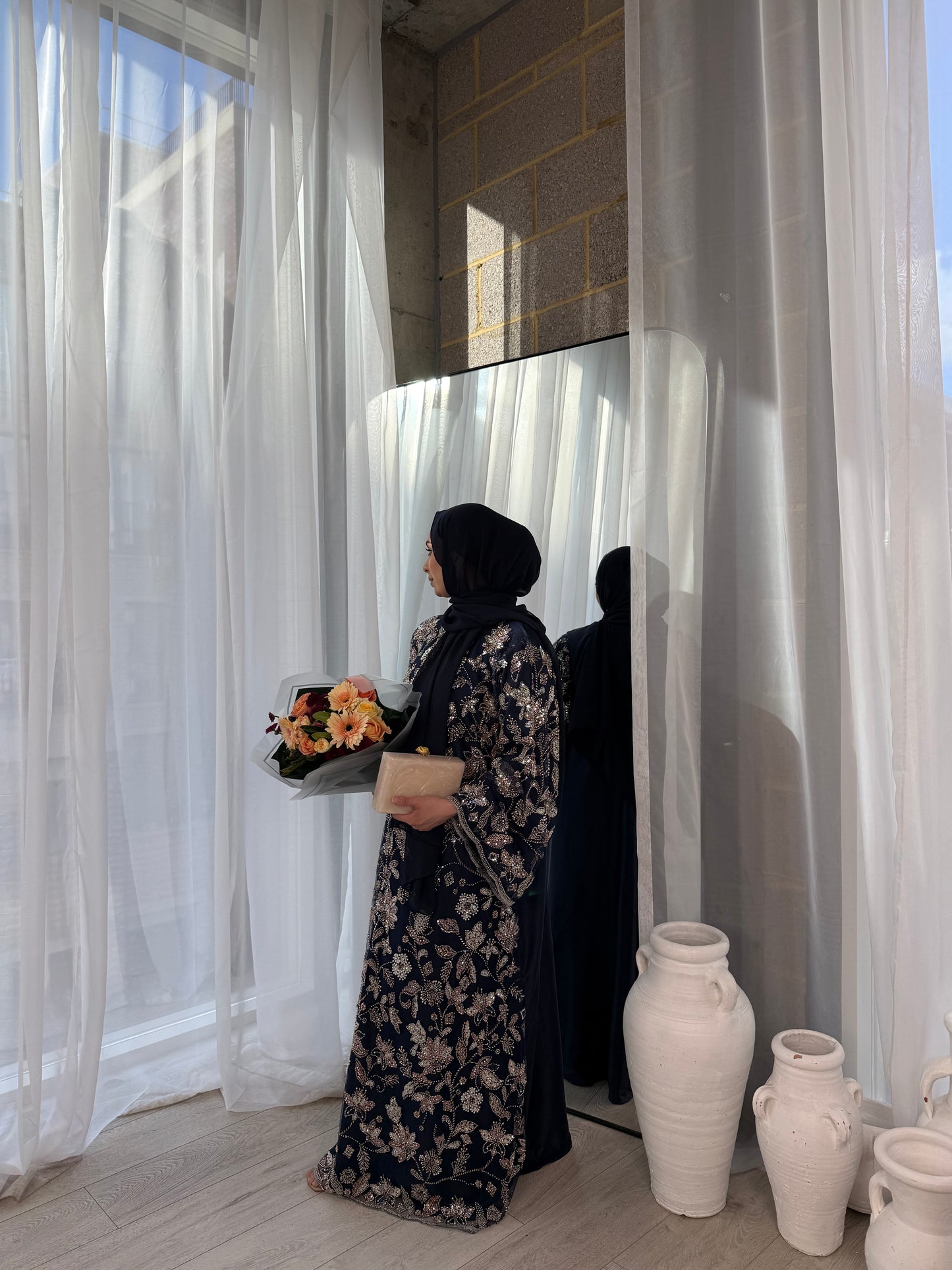 Lamisa - Embellished Oversized Closed Abaya