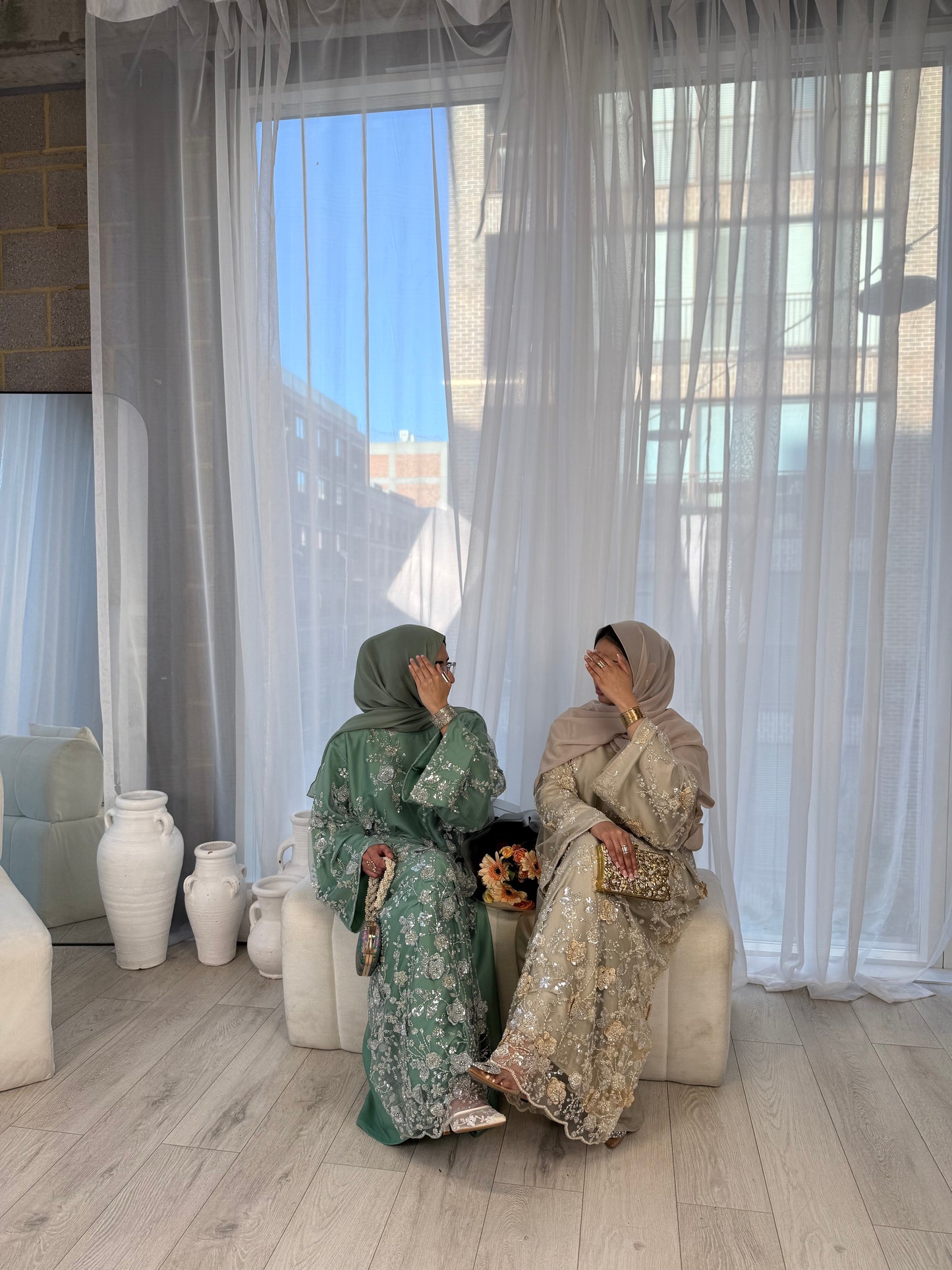 Zyra - Embellished Oversized Closed Abaya