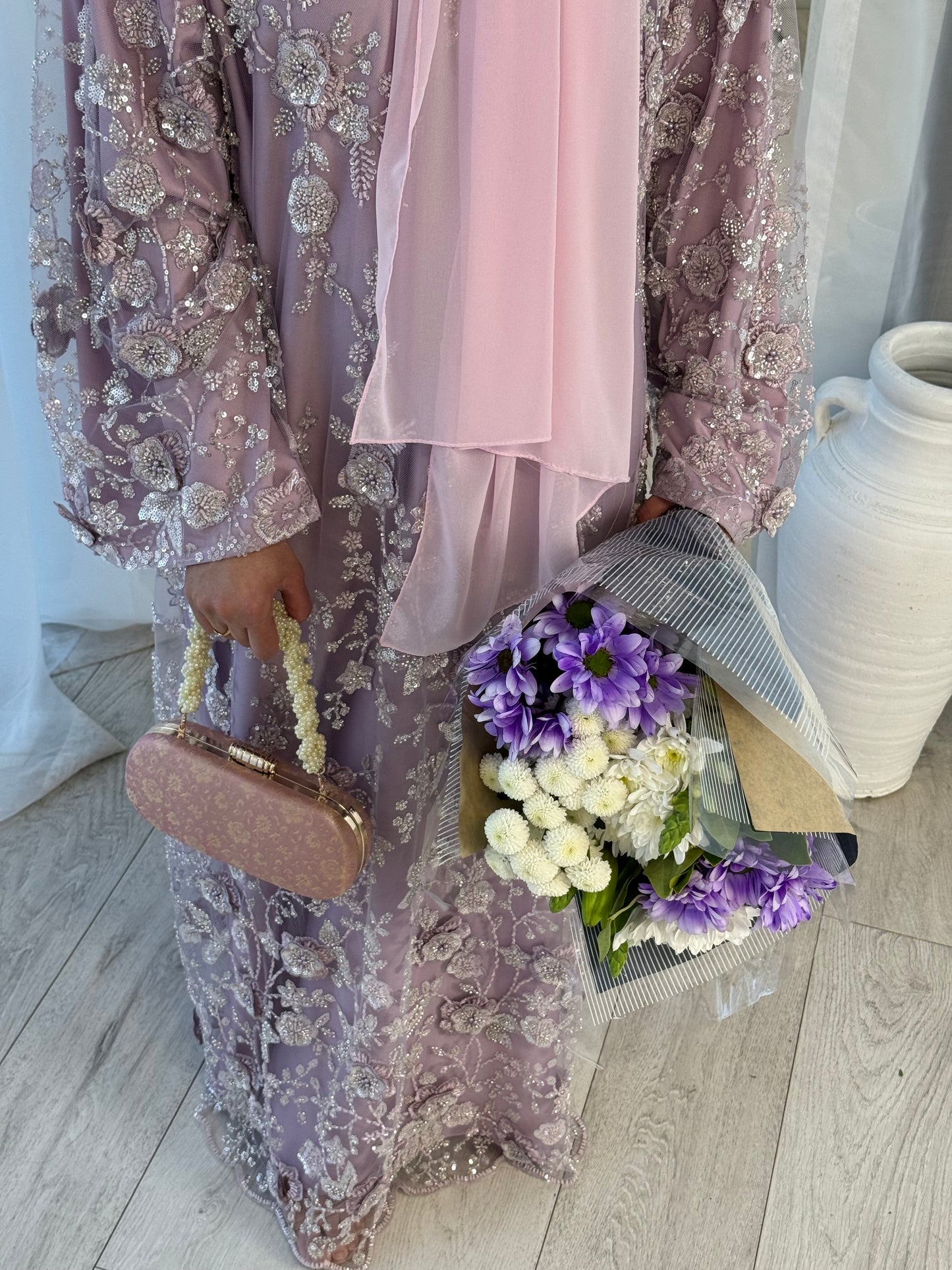 Zyra - Embellished Oversized Closed Abaya