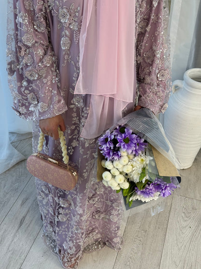 Zyra - Embellished Oversized Closed Abaya