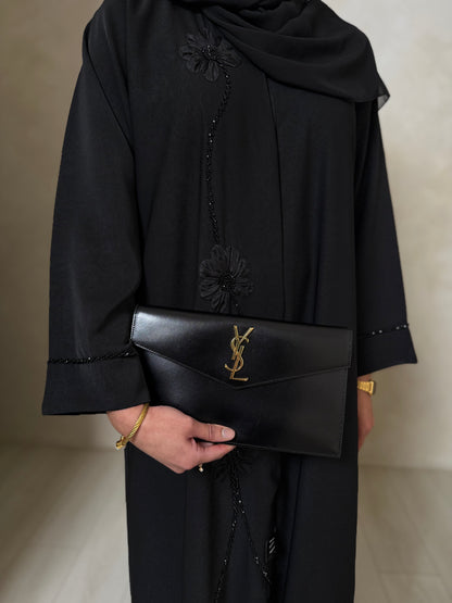 Mira - Embellished Abaya (Black)