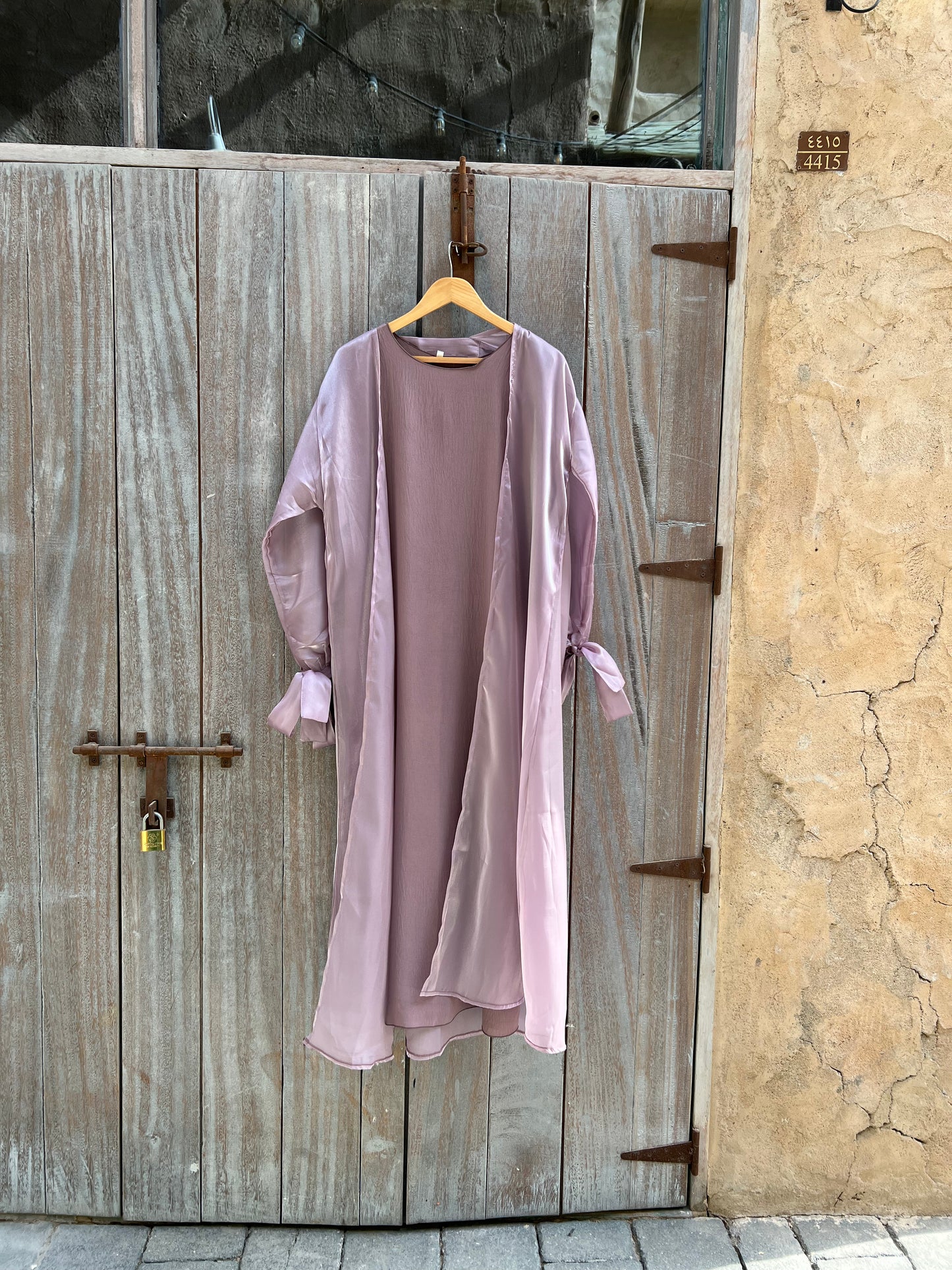 Nur - 4-piece Abaya Set (Lilac)