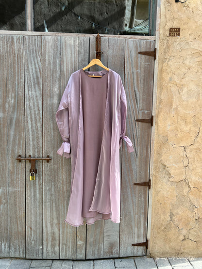Nur - 4-piece Abaya Set (Lilac)